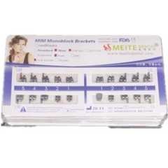 20 Sets Dental Orthodontic Metal Bracket MIM Monoblock Mini Roth 018 345 hook
