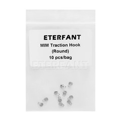 10Pcs/pack Dental Ortho Lingual Button Bondable Rectangular/Round Traction Hook