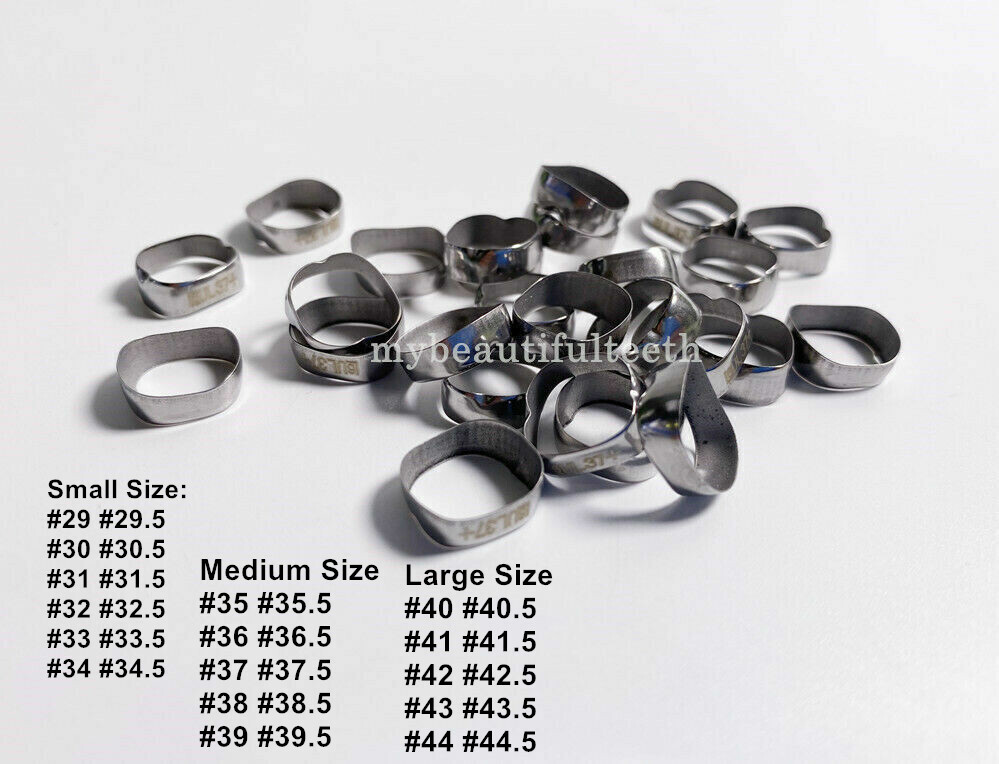 Dental 1st Molar Plain Band Orthodontic Clean Bands Without Accessories Tubes