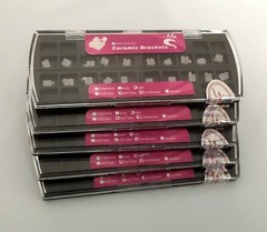 2 Sets Dental Orthodontic Ceramic Brackets Braces Mini Roth/MBT 022/018 Slot 345
