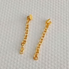 Dental Orthodontic Traction Button Chain Mesh Base Round Silvery/Golden