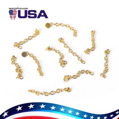 Dental Orthodontic Lingual Button Chain (Gold) Monoblock Round Mesh Base