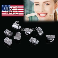AZDENT Dental Orthodontic Metal Inblock Non-Convertible1st Buccal Tube Roth 022