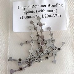 10Packs Dental Orthodontic Lingual Retainer Bonding Splits Marked U&L 10pcs/Pack