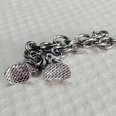 20Pcs Dental Ortho Silvery/Golden Plated Lingual Buttons Traction Chain Round
