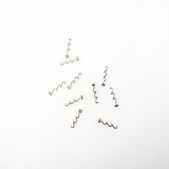 Dental Orthodontic Crimpable Hook Torque Spring Lingual Buttons Long Short Stop