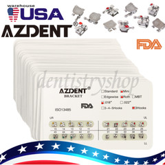 Dental Orthodontic Brackets Braces Mini Roth MBT/Light Cure Adhesive Resin Kit