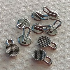 Dental Orthodontic Lingual Buttons Traction Hook Round Rectangular 10pcs/pack