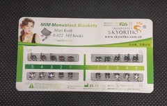 100Sets Dental Orthodontic Metal Brackets MIM Monoblock Mini Roth 022 345 Hooks