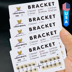 1000 Dental Orthodontic Brackets Braces Mini Roth Slot.022 3-4-5 Hook #2 50PACKS