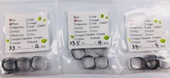 50 KitsDental Plain Band Rough Inner 1st Molar Bands Bracket Orthodontic#29-44.5