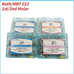 50Sets Dental Orthodontic Buccal Tube 1st 2nd Molar Tube Roth MBT 022/018 Mesh