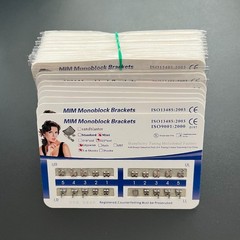 100Sets Dental Orthodontic Brackets Metal Brace Monoblock Mini Edgewise 022 345