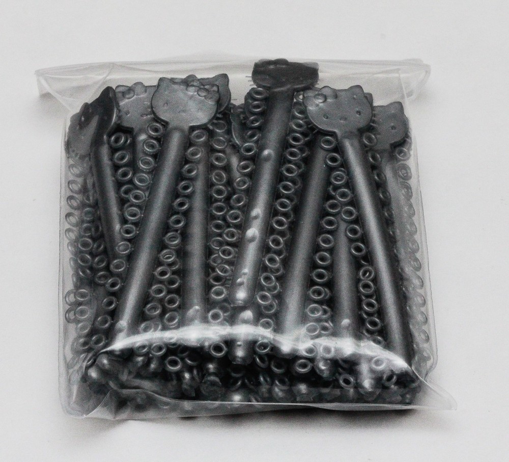 Dental Ligature Ties Bands Orthodontic Elastomeric Elastic – 1008/pack Grey