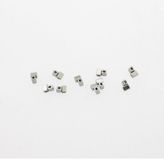 10 Pcs/Pack Dental Spiral Orthodontic Stainless Steel Crimpable Hooks Cross Tube