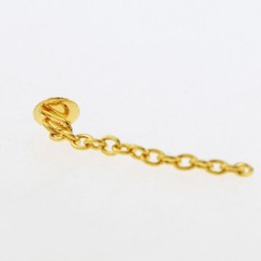 Dental Orthodontic Traction Chain Golden Gold Round Mesh Base Lingual Buttons