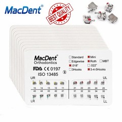 Dental Orthodontic Brackets Brace Mini Standard Edgewise Roth MBT 018 022