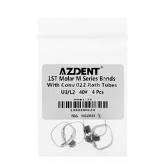 AZDENT Dental Orthodontic 1st Molar Bands M series Band 35# -40+# U3/L2