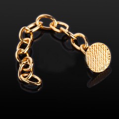 10pcs Dentist Lab Ortho Lingual Chain Round/Rect Mesh Base Button Golden 2Pc/Pk