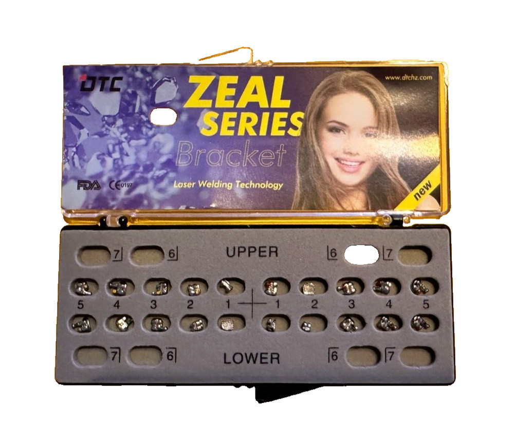 FDA. ZEAL Series MBT brackets, 345 with hooks. 0.022″. 10 SETS