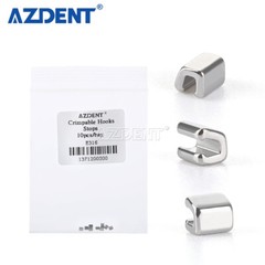 AZDENT Dental Orthodontic Crimpable Hooks Stops fixed on Arch Wires 10pcs/pack