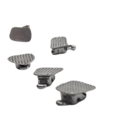 1 Set Dental Orthodontic Metal Lingual Brackets Brace Buccal Tubes 28pcs/set