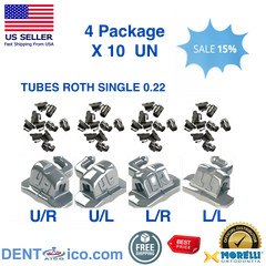 4 Package X10 UN DentalOrthodont Buccal TUBES ROTH SINGLE FOR BOND 0.22 USAsell