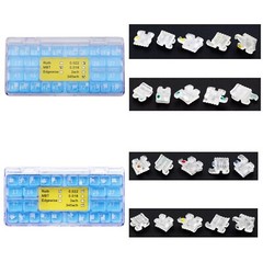 Elegan I Dental Orthodontic Ceramic Brackets Clear Braces Aesthetic Roth MBT 022