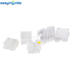 5packs Dental Orthodontic Bracket Ceramic Clear Mini Braces Roth 3 with Hook 022