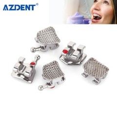 AZDENT Dental Orthodontic Metal Brackets Braces Mini Roth Slot.022 Hooks 3-4-5