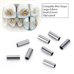 Dental Orthodontic Crimpable Hooks Crimpable Mini Stops 10pcs/pack 0.5/0.8mm