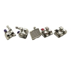 10 Sets Dental Orthodontic Bracket Mini Metal Braces MIM Roth 022 345 Hooks 5-5