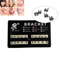 YOKA Dental Ortho Metal Brackets Braces Mini/Standard Roth/MBT 022/018 3/345 H
