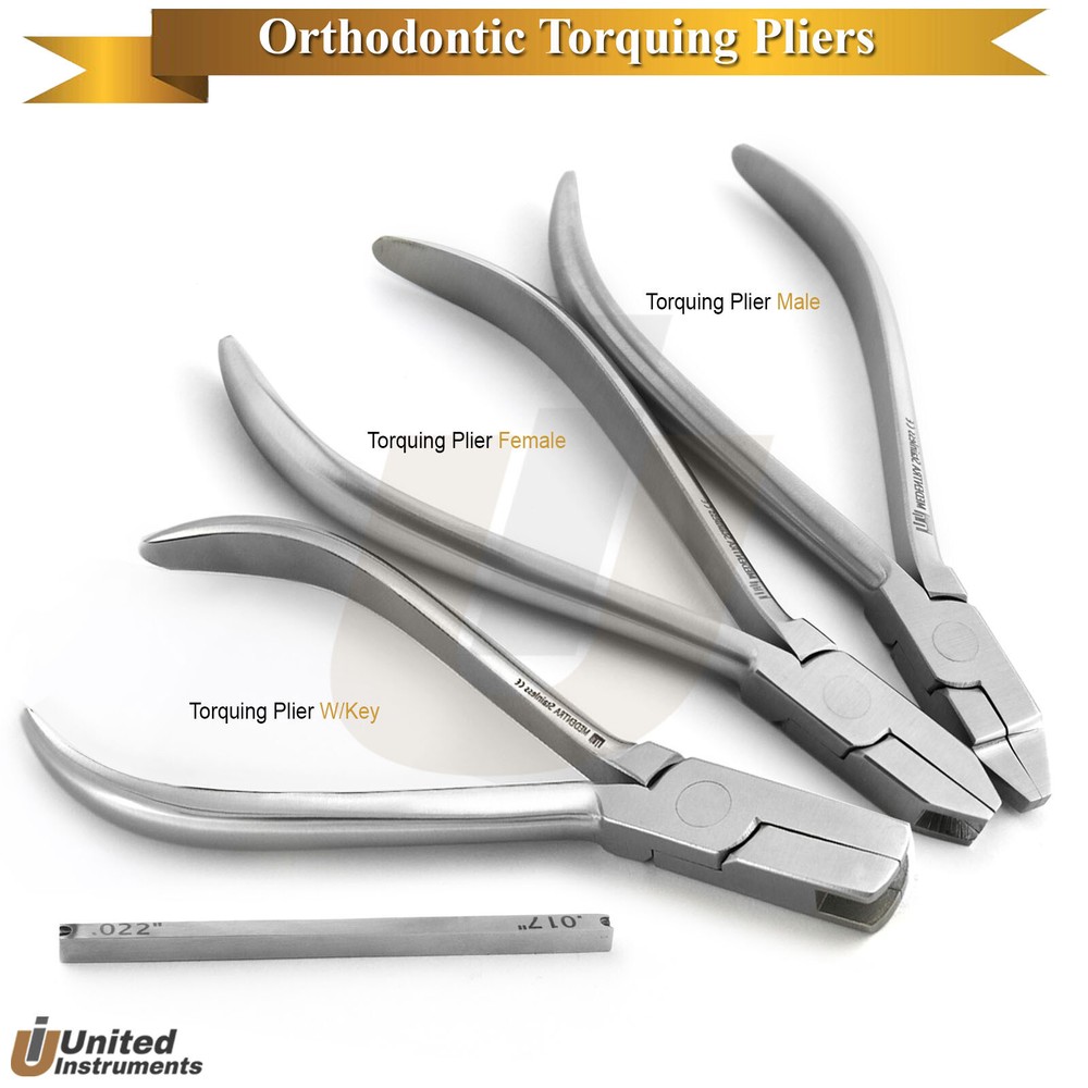 Orthodontic Torque Plier Set Torquing Wire Bending Dentist Arch Pliers