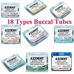 AZDENT Dental Orthodontic Buccal Tubes 1st/2nd Molar Roth/ MBT 022 Bondable FDA
