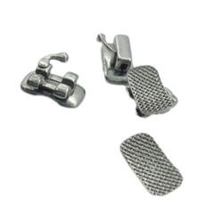 10 Sets Dental Orthodontic Metal Lingual Brackets Brace Buccal Tubes 28pcs/set