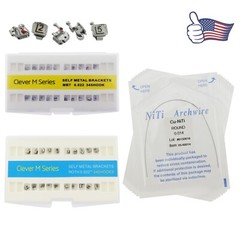 Orthodontic Brackets Self Ligating Copper Niti Arch Wires Empower Roth MBT Kit