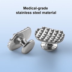 50pc Dental Orthodontic Lingual Buttons Bondable Round/Rectangular Mesh Base/MIM
