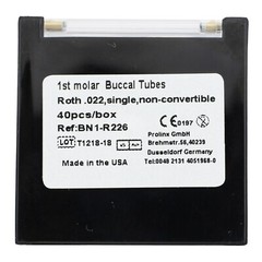 Dental Orthodontic Buccal Tubes 1st 2nd Molar Mini Roth MBT 022 Laser Marked