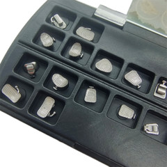 Dental Orthodontic Lingual Bracket Braces 24pcs+Buccal Tube Non-Conve 28pcs/set