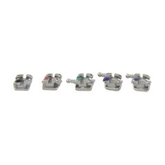 Dental Orthodontic Metal Brackets Braces Mini Roth MBT 018 022 345 Hooks MIM