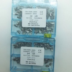 20Set Dental Orthodontic Buccal Tube 1st 2nd Roth 022 Molar Bondable No-cov