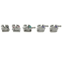 US Dental Orthodontic Metal Bracket Braces Mini Roth MBT 018 022 Hooks 345 MIM