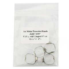 10 Bags Dental Ortho 1st Molar Prewelded Buccal Tube Bands Roth 018 29 to 43+