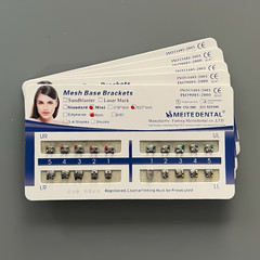 20 Sets Dental Orthodontic Metal Brackets Mini Roth 022 no hooks Mesh Base