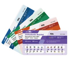 10Set Dental Orthodontic Metal Brackets Braces Mini Roth MBT.022/018 3/345Hooks