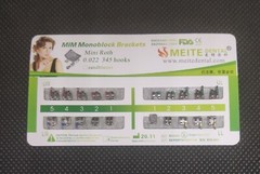 10Sets Dental Orthodontic Brackets MIM Monoblock Mini Roth MBT 022 018 345 Hooks