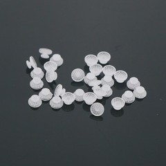 US Dental Ortho Lingual Buttons Bondable Round Mesh Base Metal/Ceramic Composite
