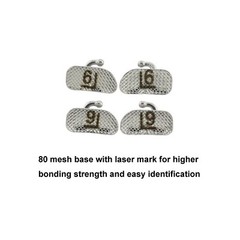 Orthodontic Buccal Tubes 1st 2nd Molar Brackets Roth MBT 022 Laser Marked Mini