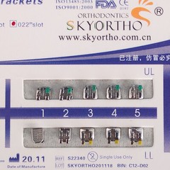 10 Sets Dental Orthodontic Metal Brackets MIM Monoblock Mini Roth 022 no hooks